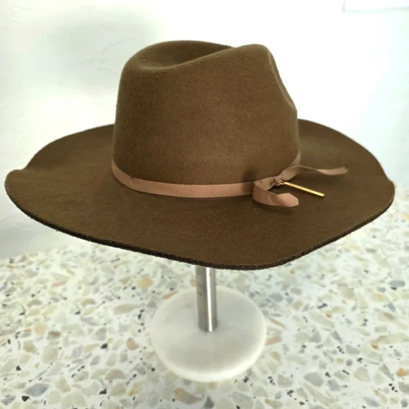 Abercrombie & Fitch Brown Wide Brim Hat - Picture 1 of 11